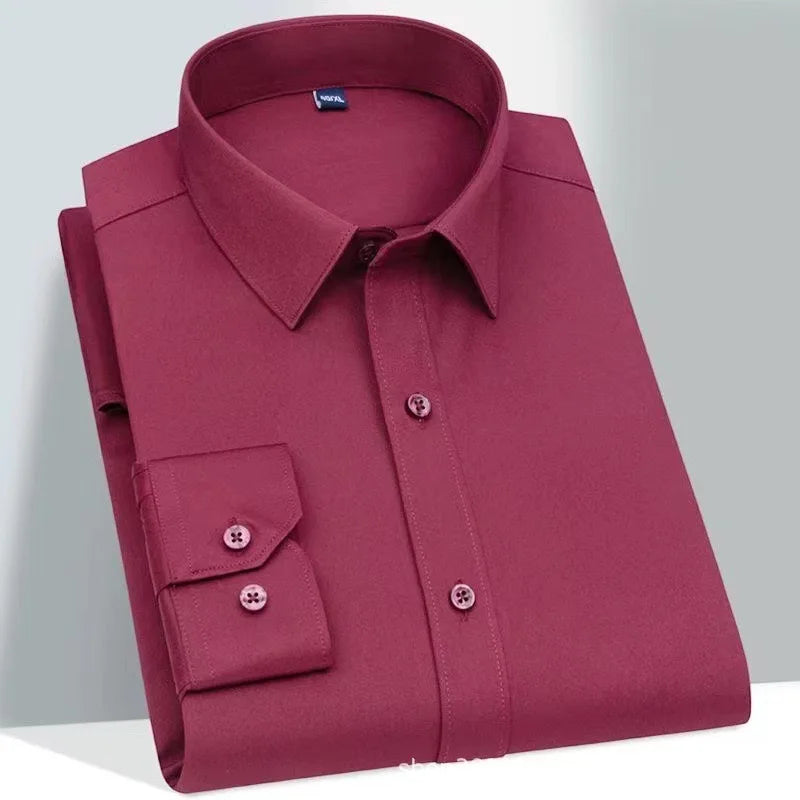 Men’s Solid Color Long Sleeve Shirt
