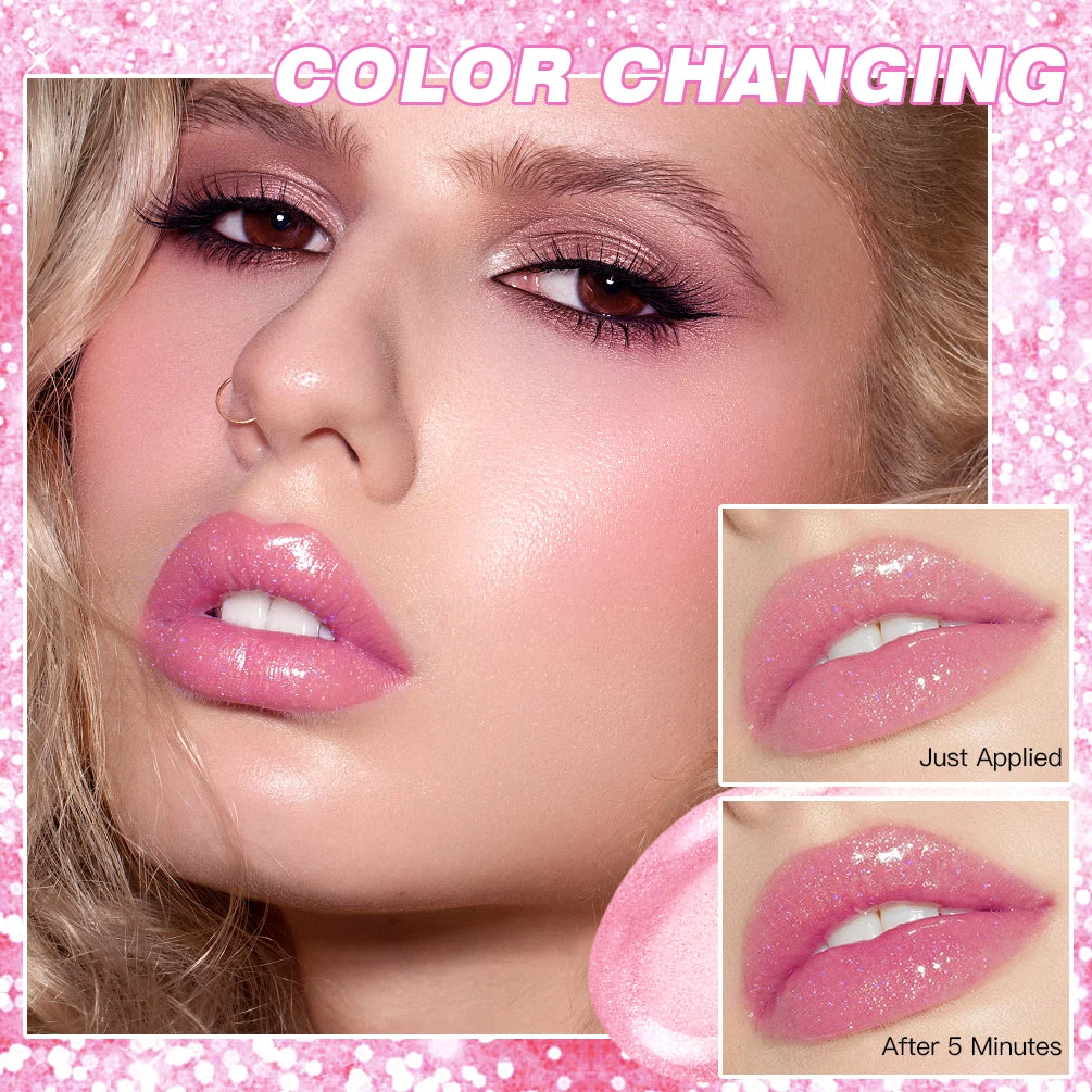 Color-Changing Crystal Jelly Glitter Lipstick
