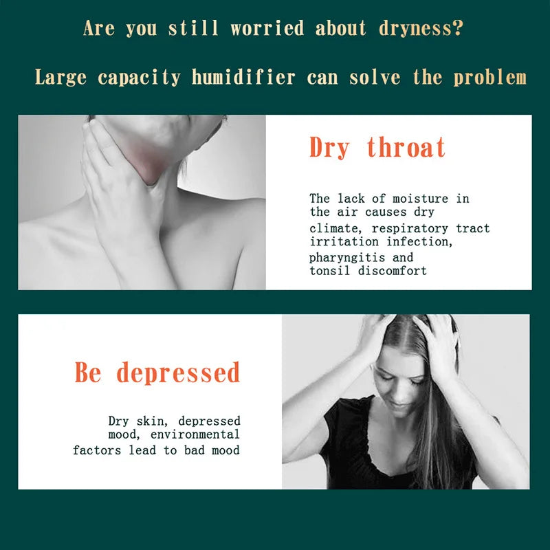 Double Spray Port Essential Oil Aromatherapy Humificador