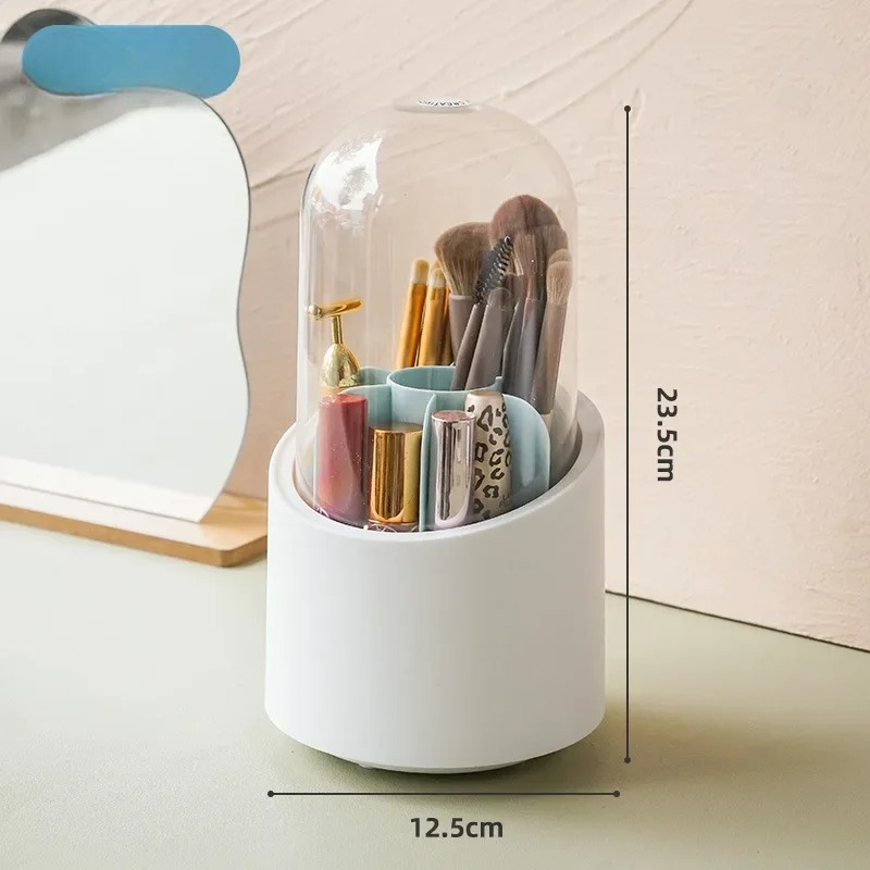 360° Rotating Makeup Brush Storage Box