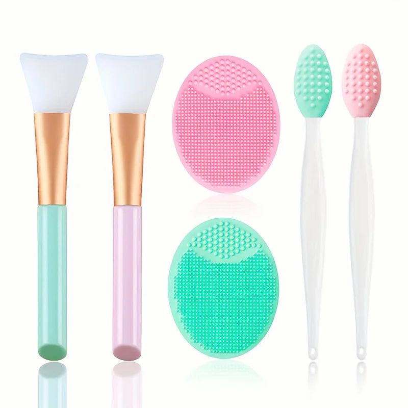 6-Piece Silicone Face Brush Set
