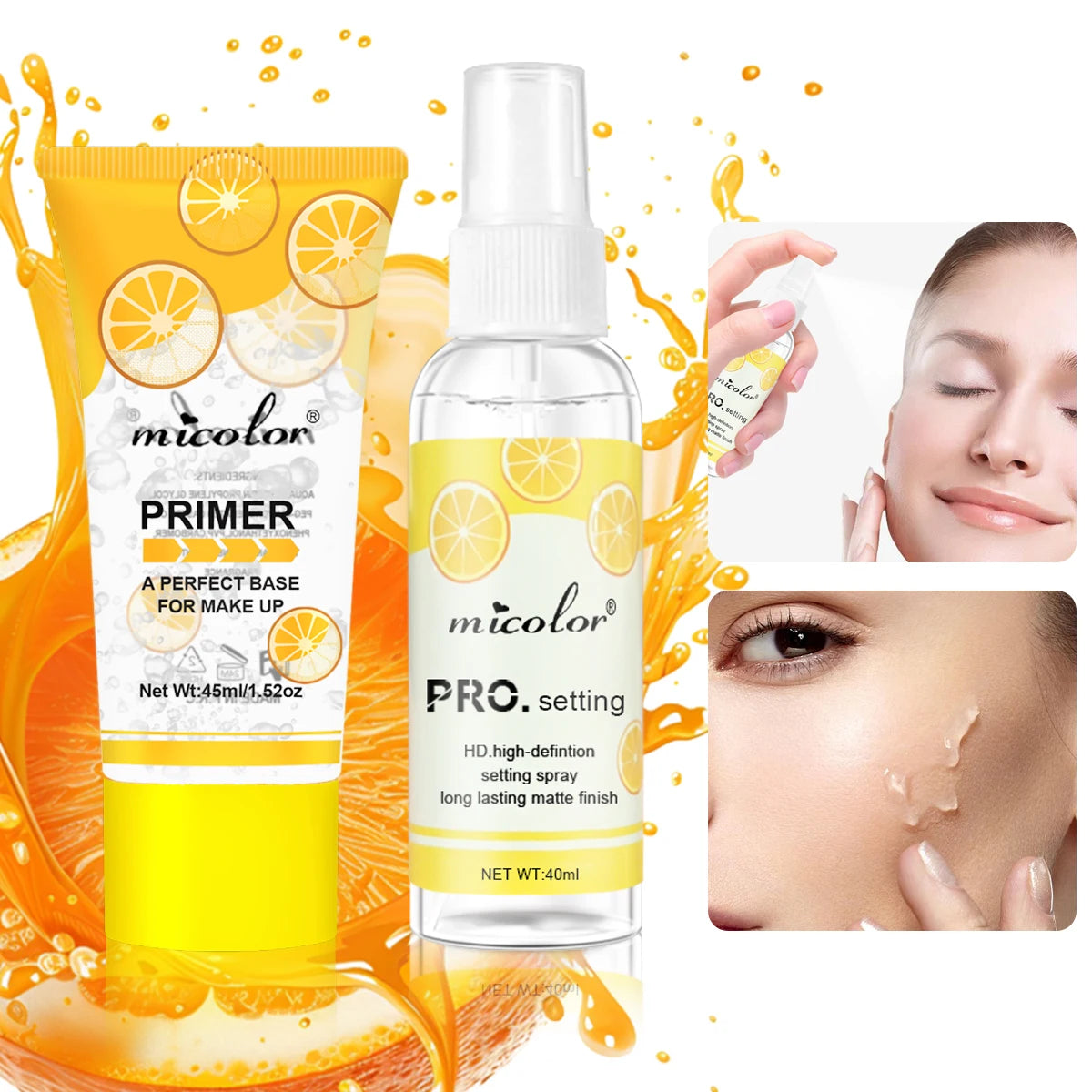 Makeup Primer and Setting Spray Set