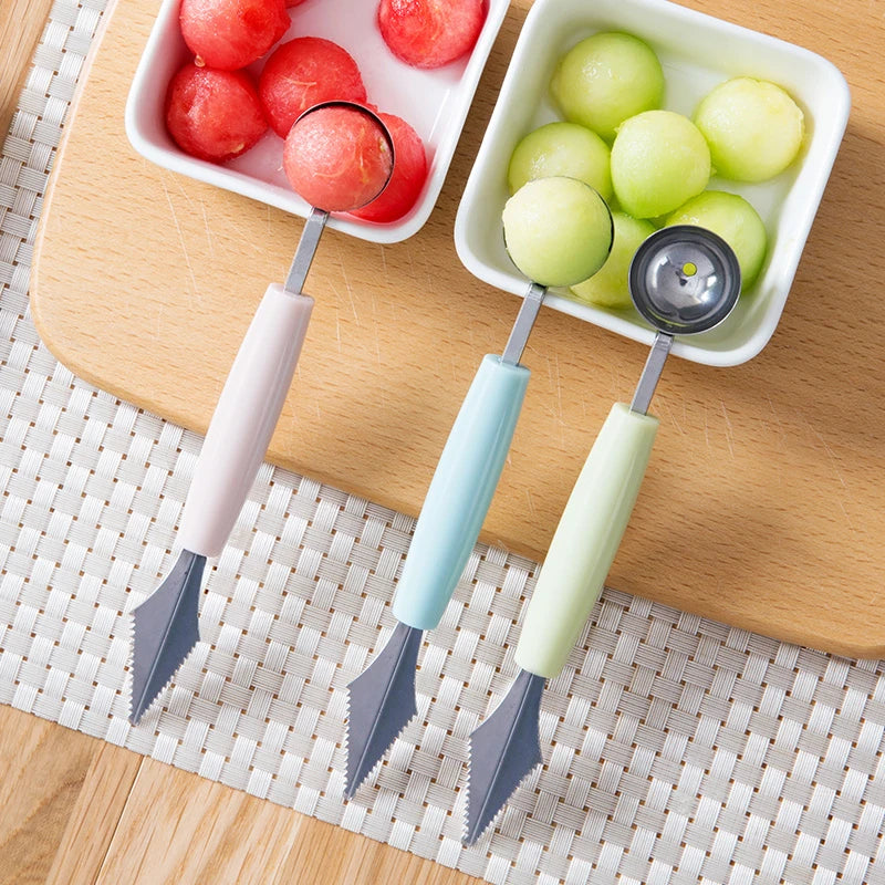 Multi-Function Fruit Carving Knife & Ice Cream Scoop Spoon