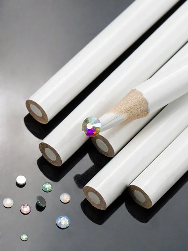 Professional White Wax Rhinestone Picker Pencil