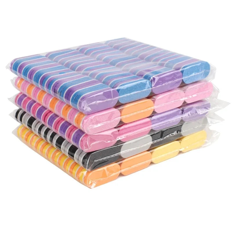 Mini Double-Color Nail Buffer Sponge Blocks