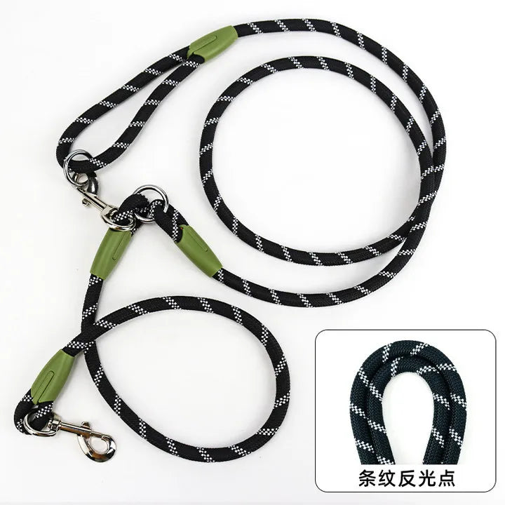 Reflective Hands-Free Nylon Dog Leash