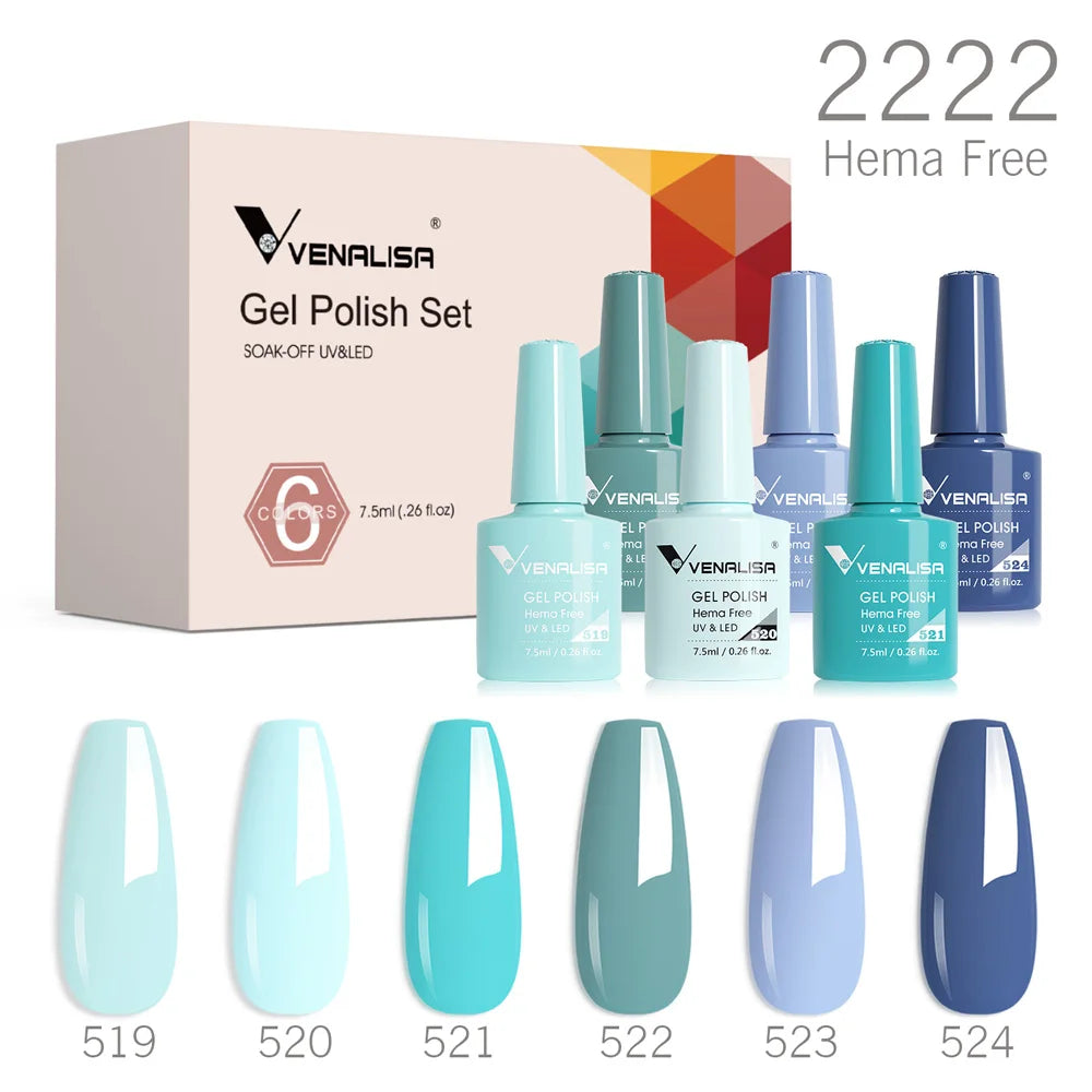 Autumn Earth-Tone Gel Nail Polish Set