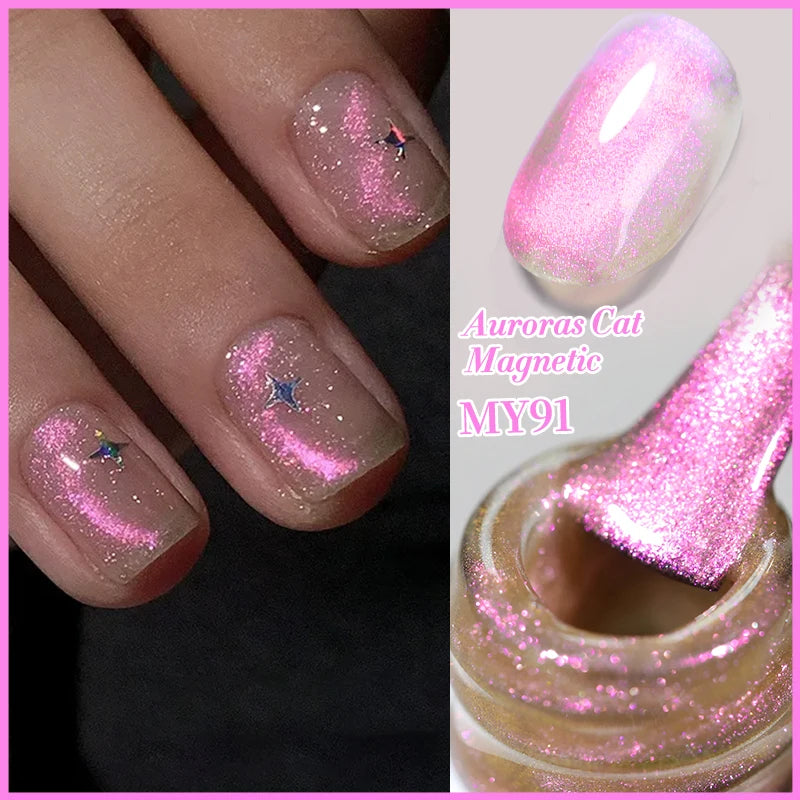 Sparkling Magnetic Cat Eye Gel Polish