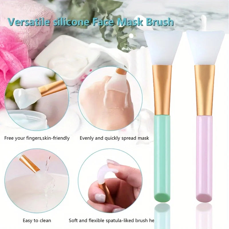 6-Piece Silicone Face Brush Set