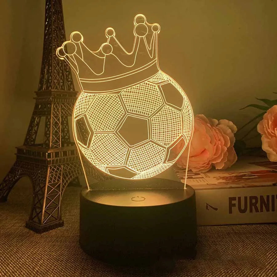 3D Football LED Table Lamp