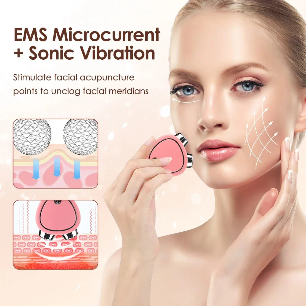 Mini EMS Microcurrent Face Lifting Device