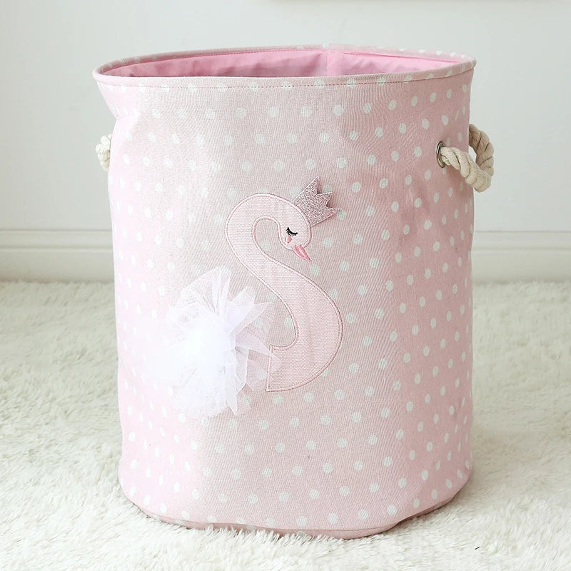 Canvas Foldable Laundry Basket
