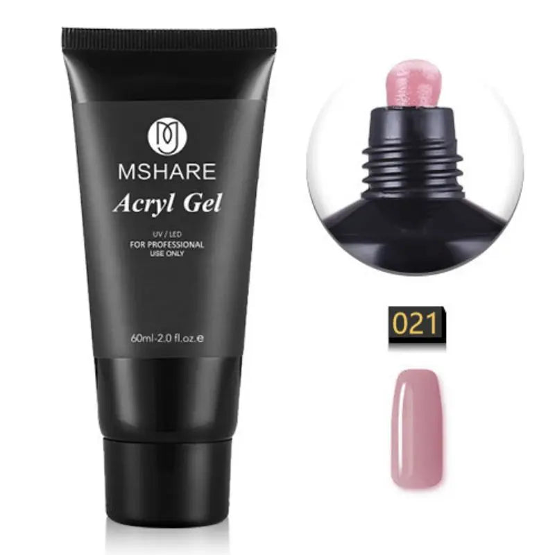 Hema-Free Milky White Poly Nail Extension Gel