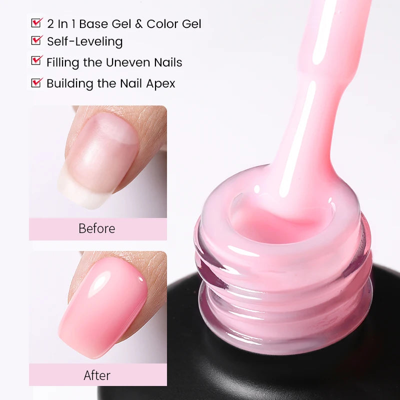 Milky Pink Rubber Base Gel Nail Polish