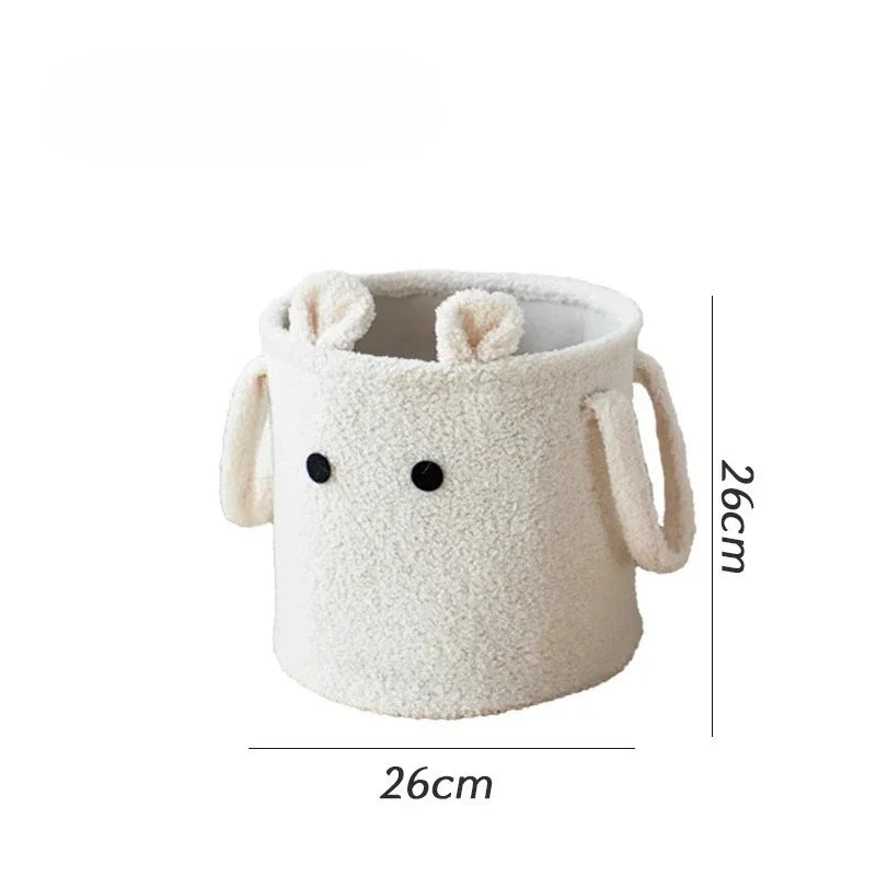 Cartoon Lamb Wool Storage Bucket