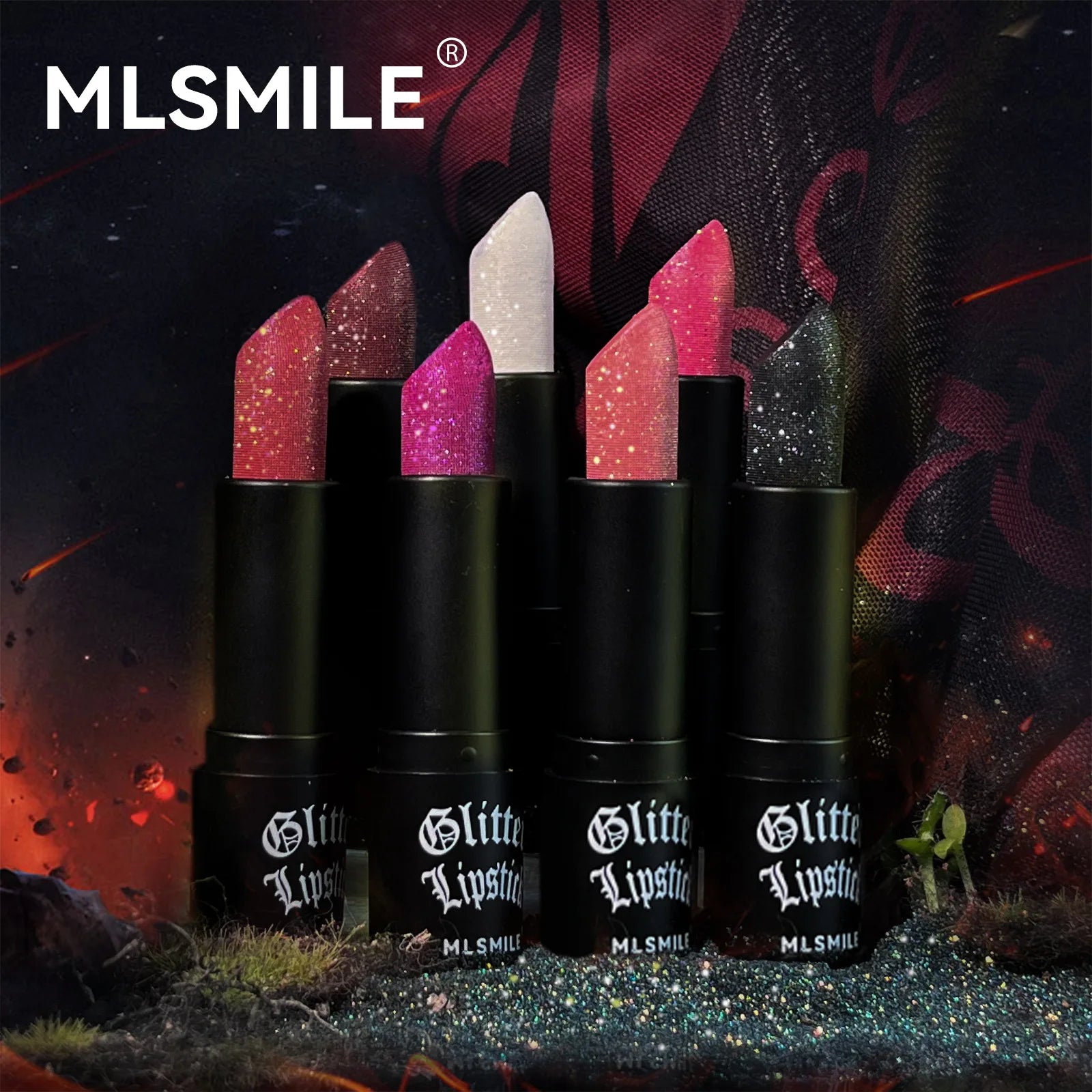 7 Colors Glitter Metallic Lipstick Set