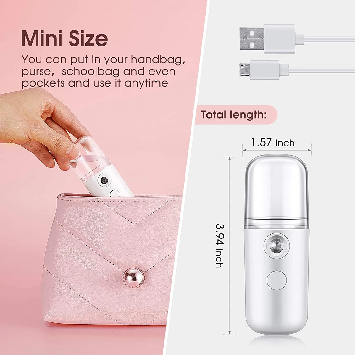 Portable Mini Nano Facial Steamer