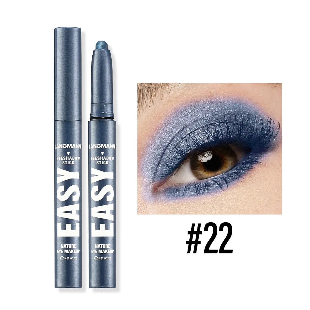 Metallic Grey-Blue Eyeshadow Stick