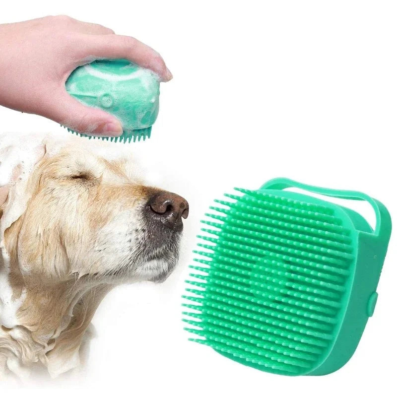 Pet Shampoo Brush & Massage Comb Bathing Grooming Tool