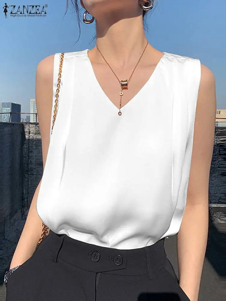 Summer Sleeveless Blouse