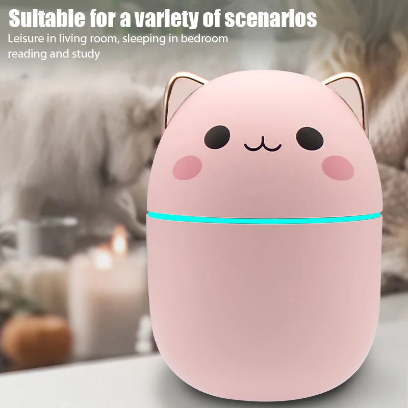 Mini Cute Air Humidifier Essential Oil Aroma Diffuser USB