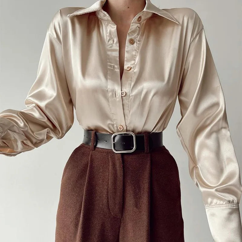 Elegant Satin Shirt