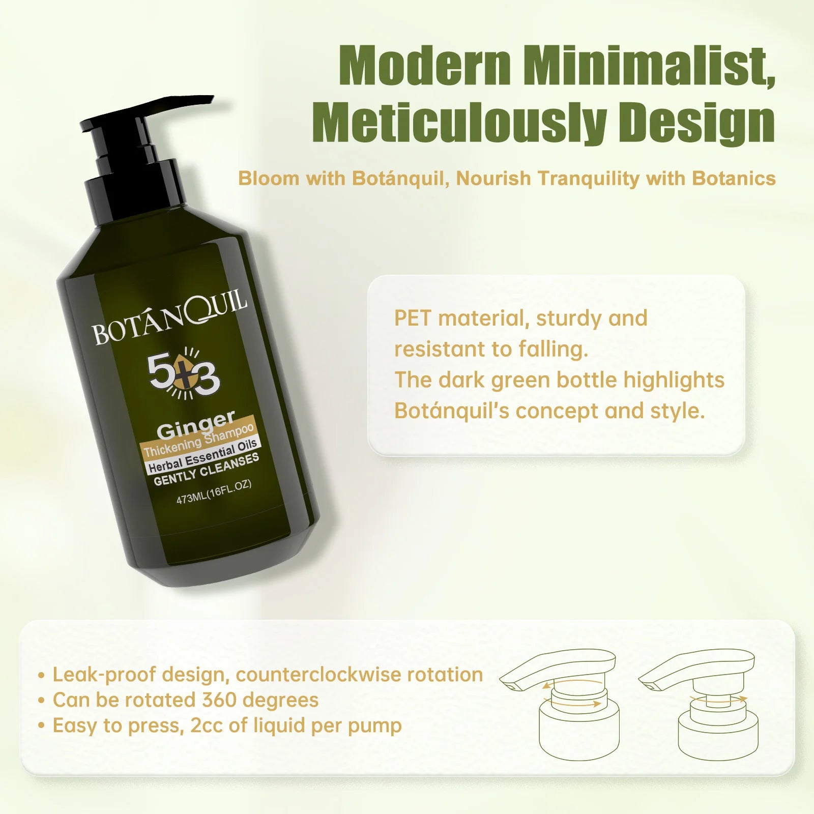 473ml Ginger Essential Oil Shampoo