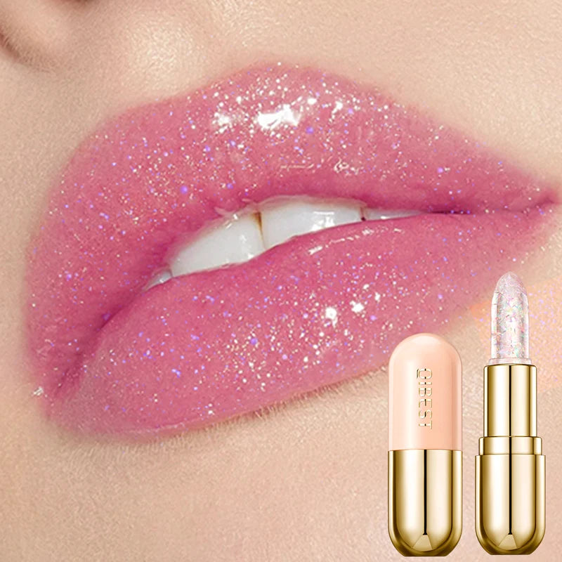 Color-Changing Crystal Jelly Glitter Lipstick