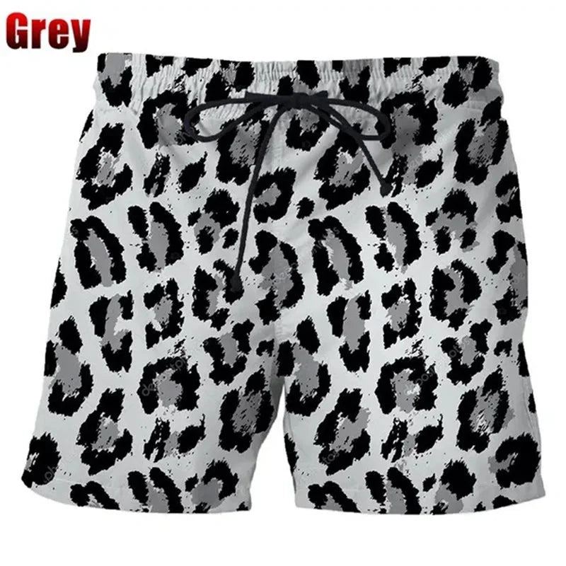 Colorful Leopard Beach Shorts