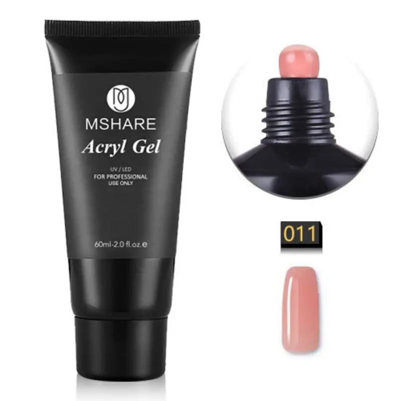 Hema-Free Milky White Poly Nail Extension Gel