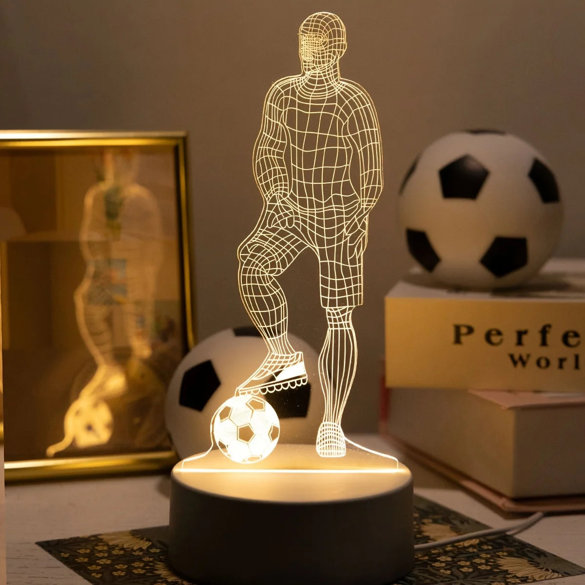 3D Football LED Table Lamp