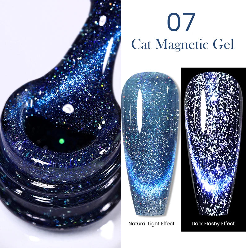 Sparkling Magnetic Cat Eye Gel Polish