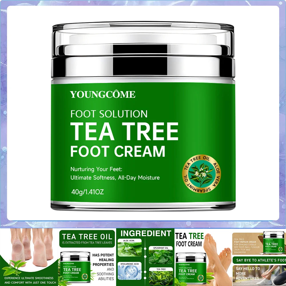 Tea Tree Aloe Foot Cream Deep Moisturizing Repair