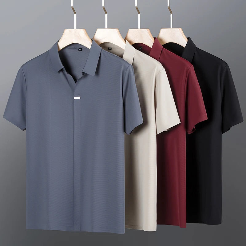 Ice Silk Polo Shirt
