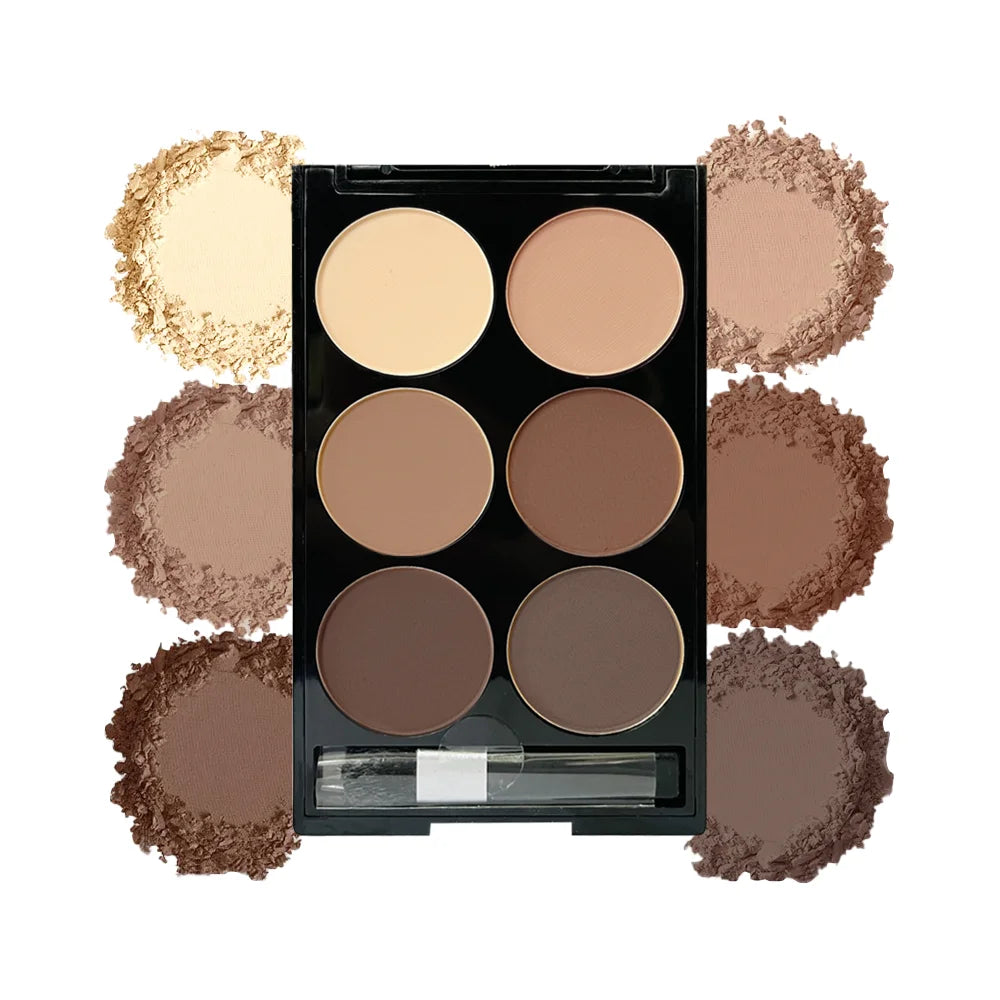 Six-Color Highlight Contour Powder Palette