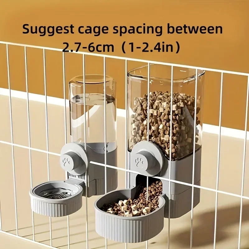Hanging Automatic Pet Feeder and Water Dispenser