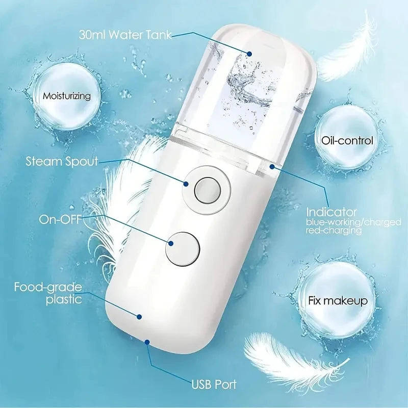 Portable Rechargeable Facial Steamer
