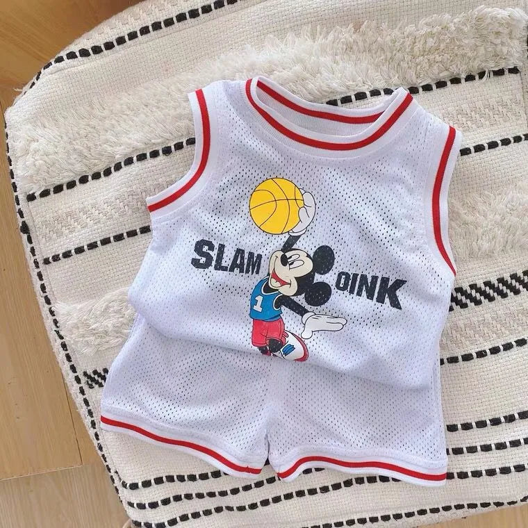 Summer Sleeveless Sports Vest Set