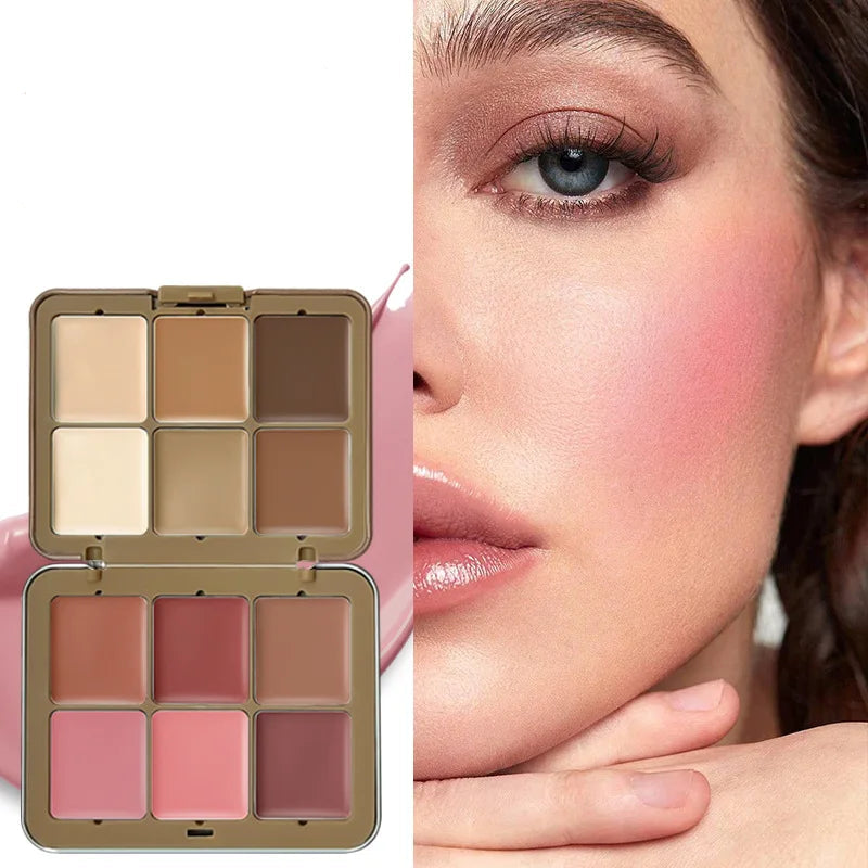 Cream Contour, Highlighter & Blush Palette