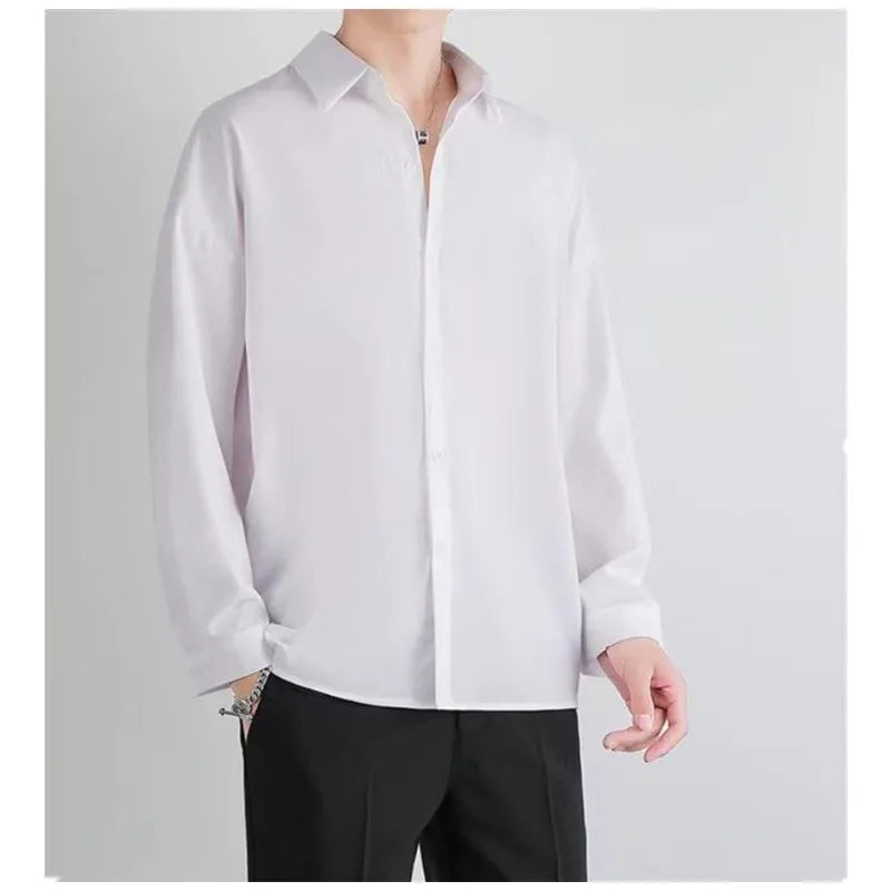 Summer Luxury Silk Men's Business Shirt