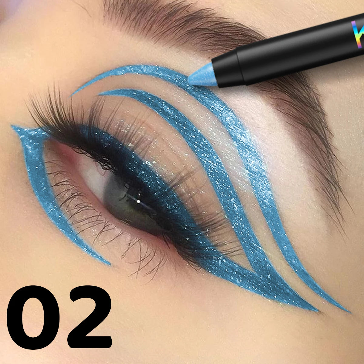 Colourful Metallic Eyeliner Pen