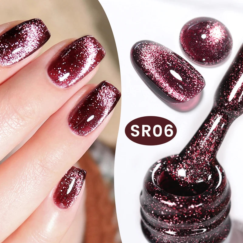 Sparkling Magnetic Cat Eye Gel Polish