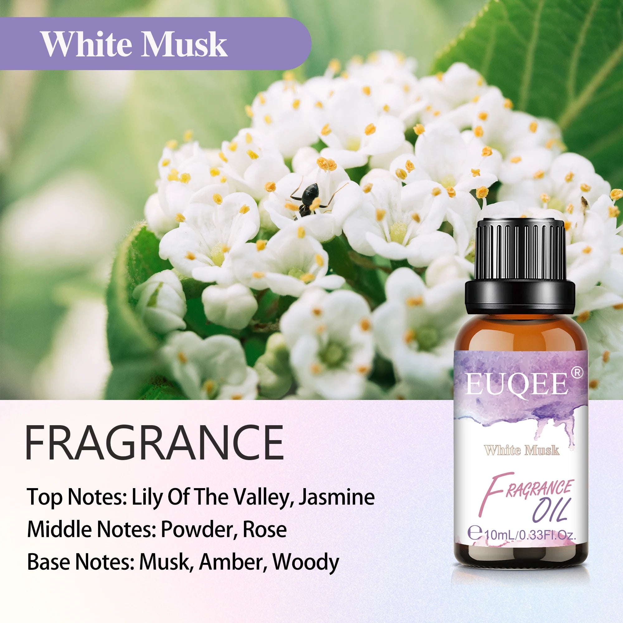 White Musk Almond Vanilla Essential Oil Blend