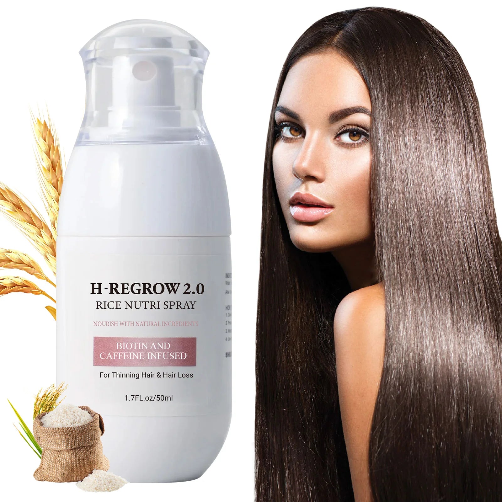 Rice Water Hair Spray Strengthens Roots