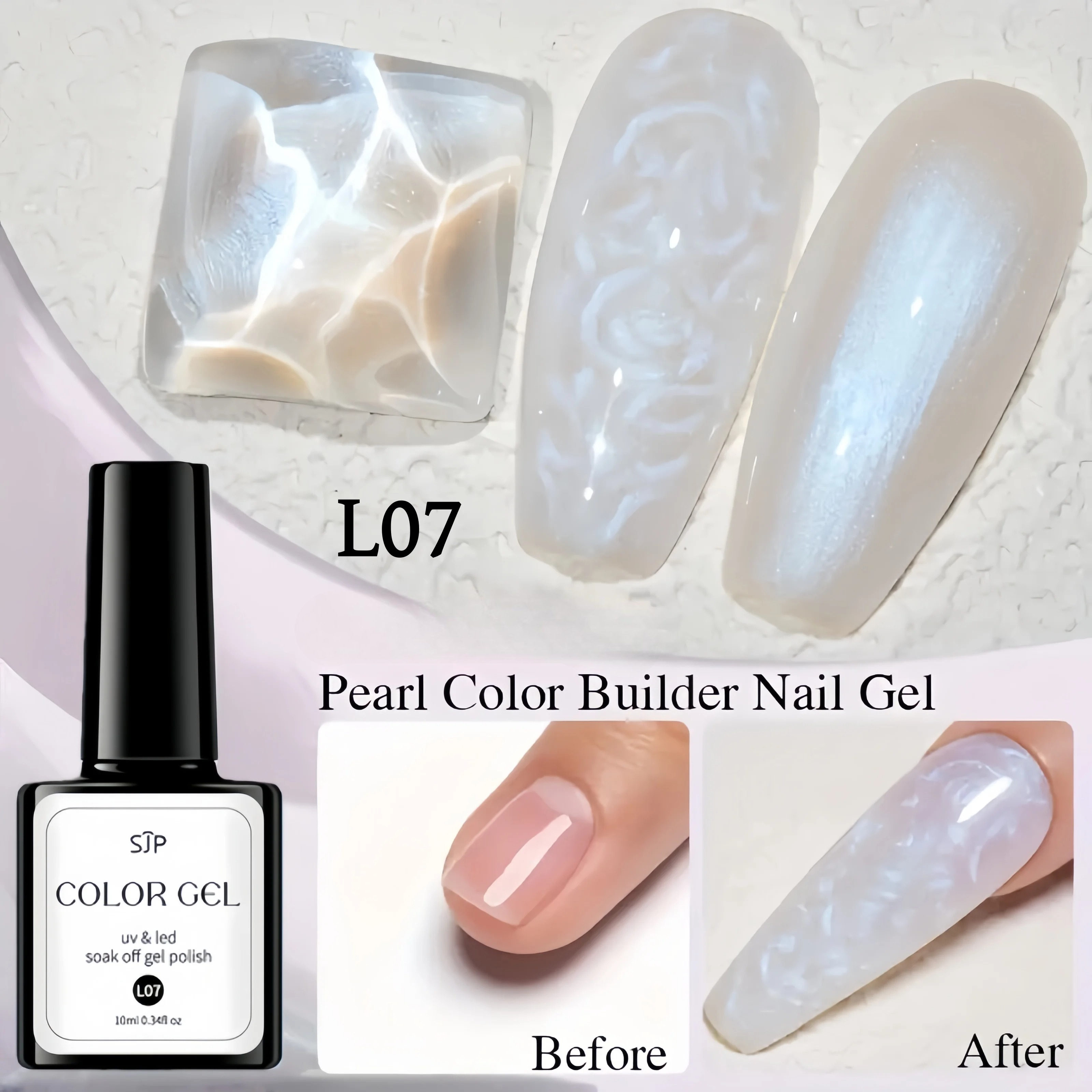 Fine Flash Pearl Texture Gel Polish