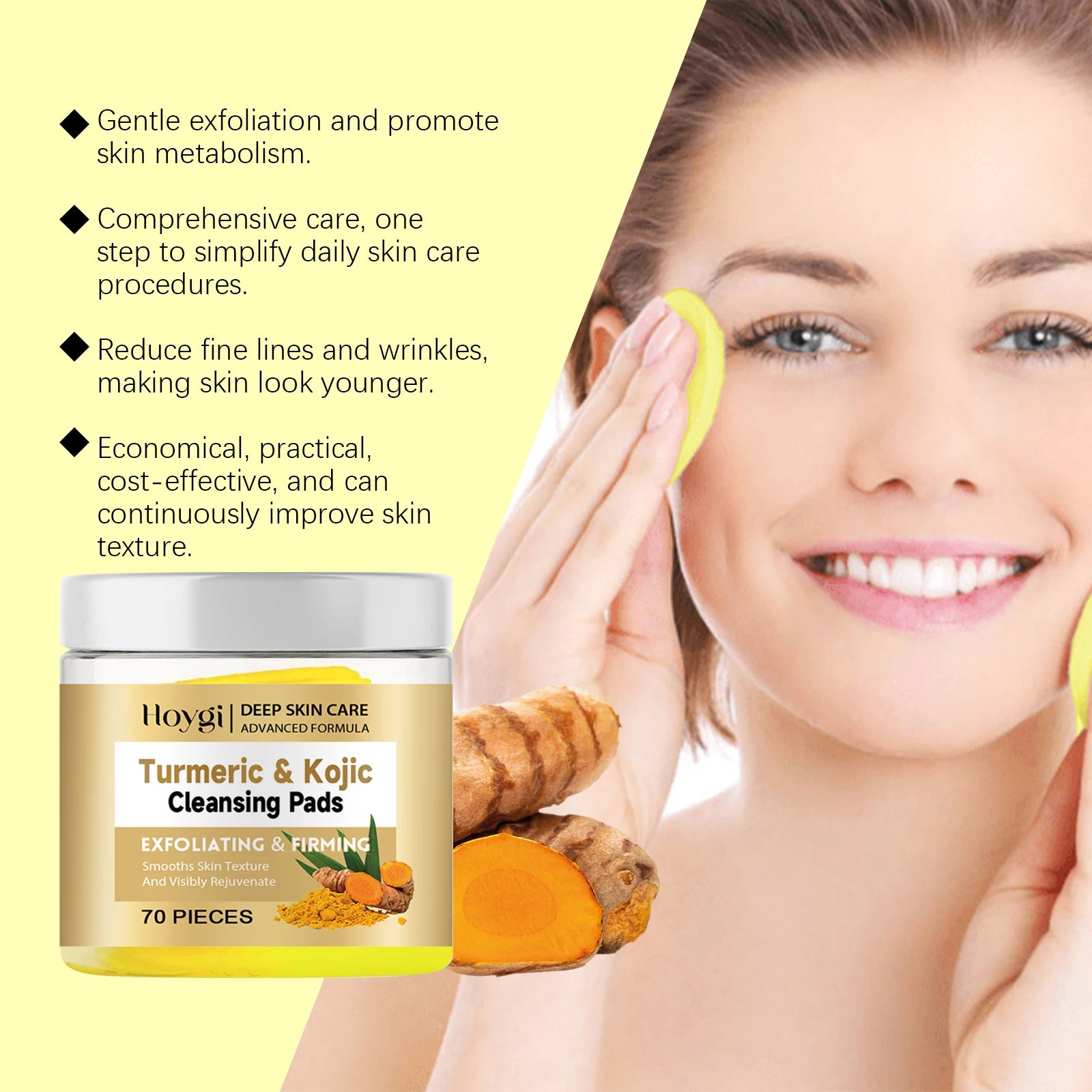 Turmeric Kojic Acid Cleansing Pads