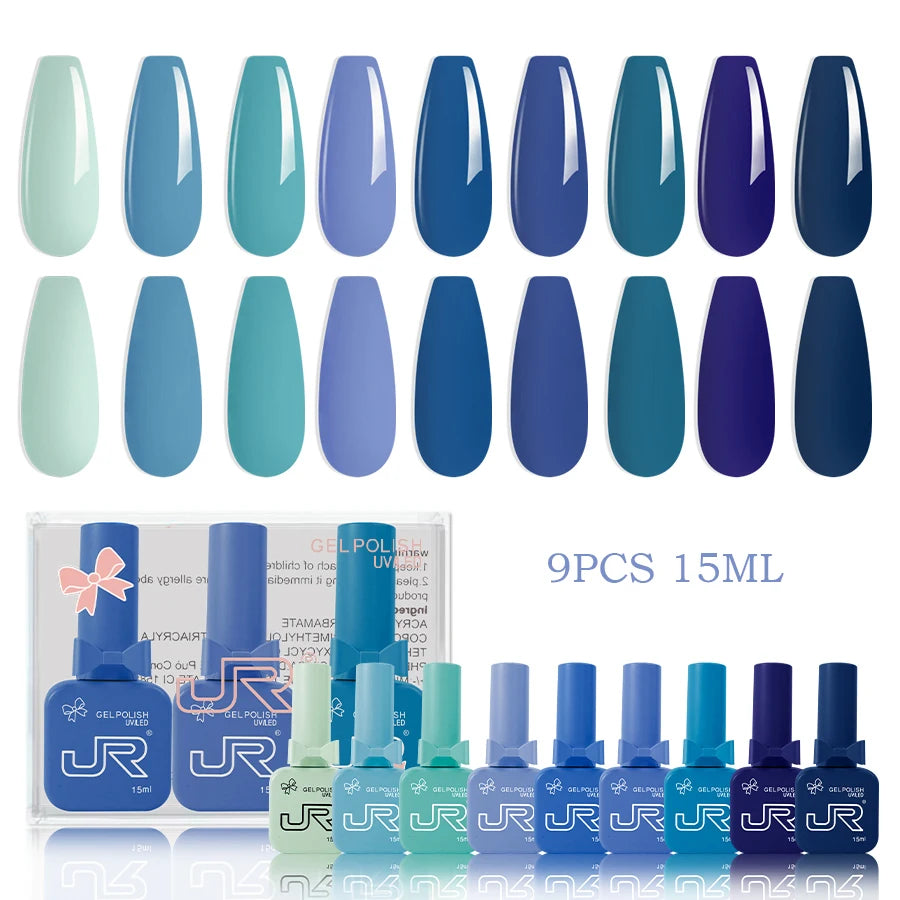 JR 9-Piece Gel Nail Polish Set