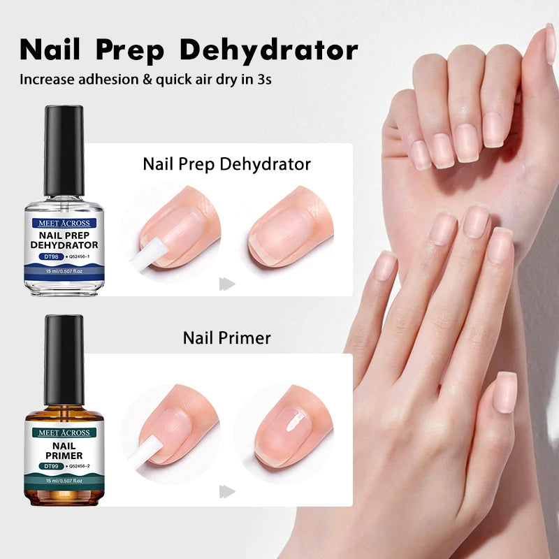 Long-Lasting Nail Primer and Prep Dehydrator Set