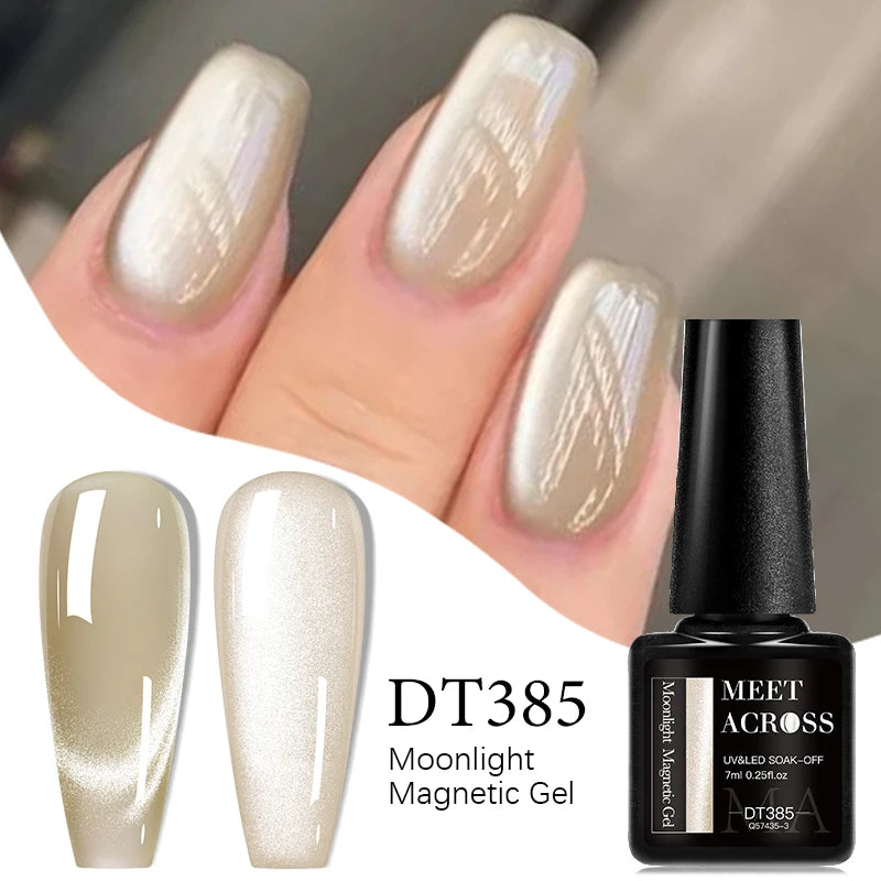 Pink Silver Cat Eye Magnetic Gel Polish