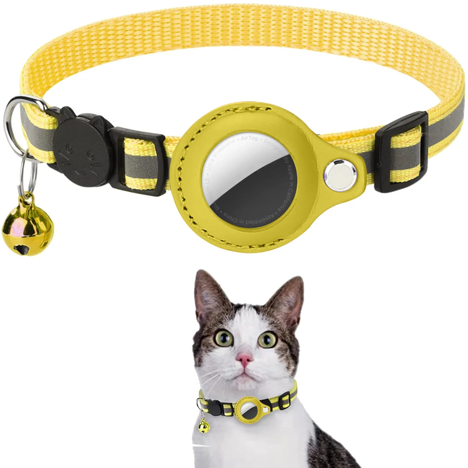 Adjustable Cat AirTag Collar